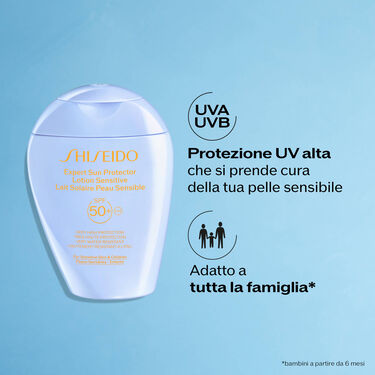SHISEIDO EXPERT SUN PROTECTOR LOTION SENSITIVE SPF50+, 