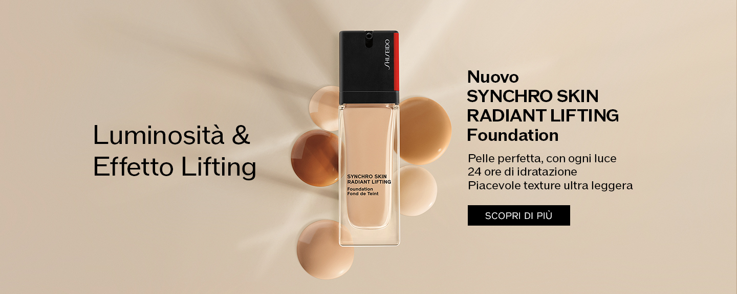 Luminosità & Effetto Lifting Nuovo SYNCHRO SKINRADIANT LIFTING Foundation Pelle perfetta, con ogni luce 24 ore di idratazione Piacevole texture ultra leggera