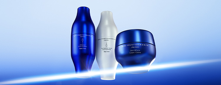 Shiseido Bio-Performance Glow Kit featuring face cream 50ml, eye serum, and eye cream in luxury packaging. - thumbnail 3